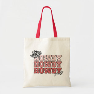 Bolsa Tote Chapéu ocidental da Cowgirl Howdy Y'all rodeo