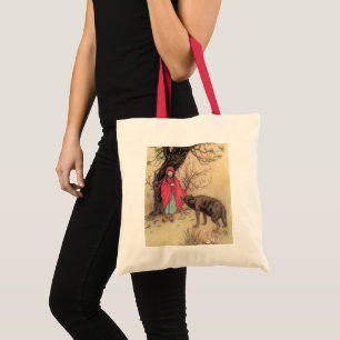 Bolsa Tote Chapeuzinho Vermelho Vintage por Warwick Goble