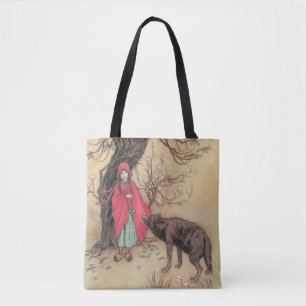 Bolsa Tote Chapeuzinho Vermelho Vintage por Warwick Goble