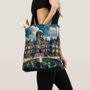 Bolsa Tote Chapultepec Castle Viagens vintage no México