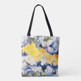 Bolsa Tote Charles Demuth - Amarelo e Azul