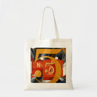 Bolsa Tote Charles Demuth figura 5 no ouro