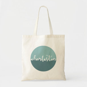 Bolsa Tote Charleston, SC Mouse azul