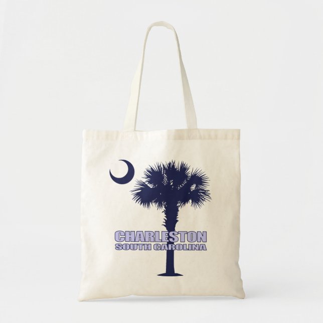 Bolsa Tote Charleston SC (Palmetto & Crescent) (Frente)