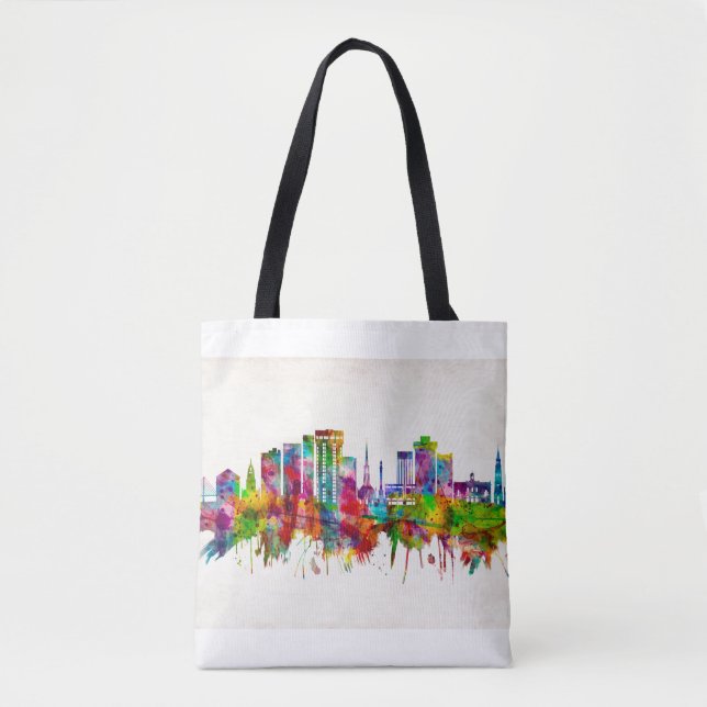Bolsa Tote Charleston South Carolina Skyline (Frente)