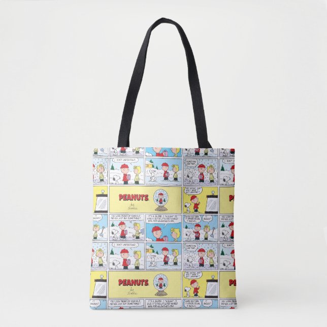 Bolsa Tote Charlie Brown | Globo de Neve (Frente)