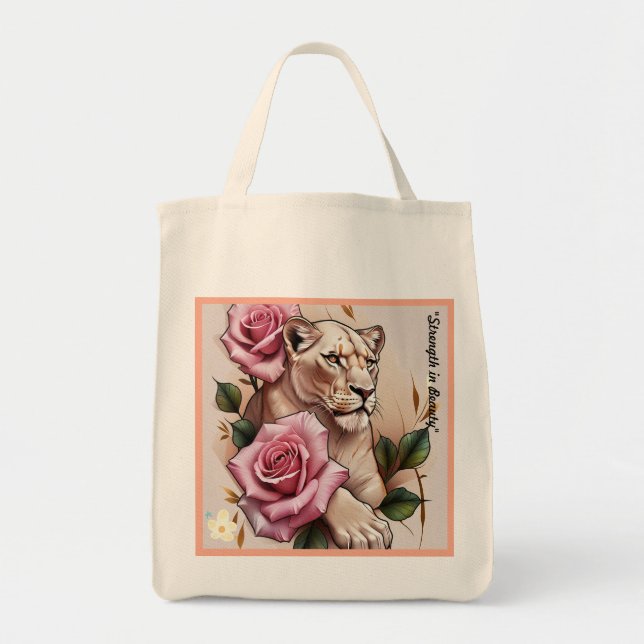 Bolsa Tote "Charme Feral Elegante" (Frente)