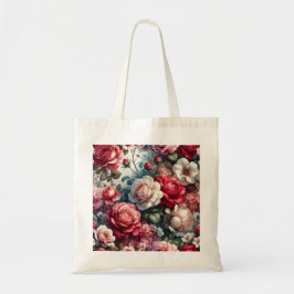 Bolsa Tote Charme Floral Rosa Atemporal