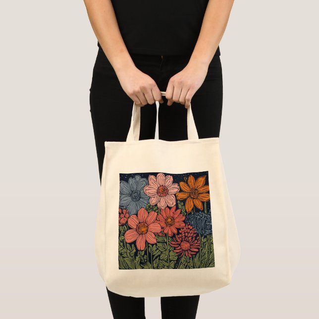 Bolsa Tote Charming Floral Tote Bag (Frente (produto))