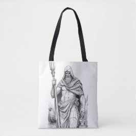 Bolsa Tote Charon Ferryman of the Styx Minimalist Line Art