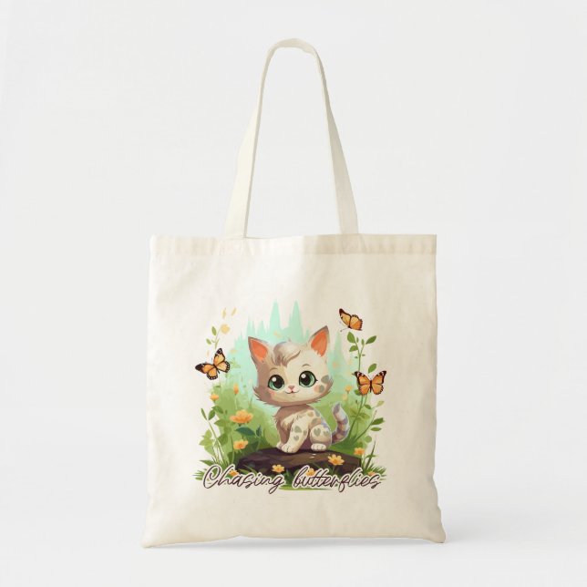 Bolsa Tote Chasing butterflies (Frente)