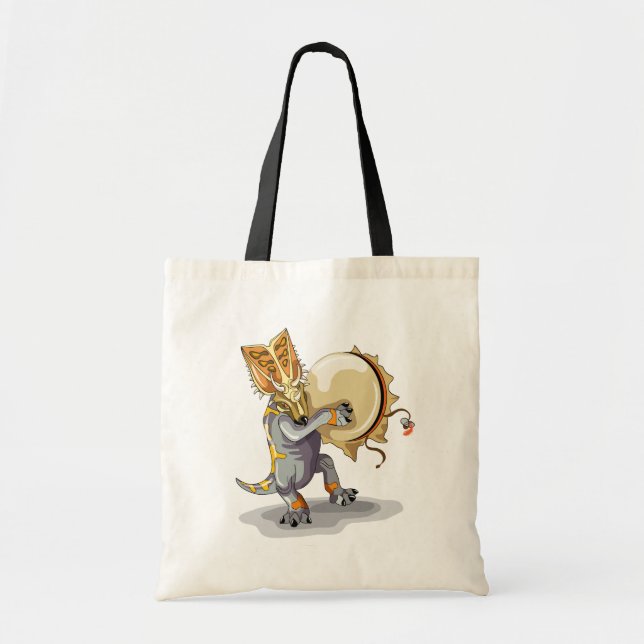 Bolsa Tote Chasmosaurus Dançando Um Ritual Shaman (Frente)