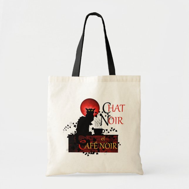Bolsa Tote Chat Noir et Café Noir (Frente)