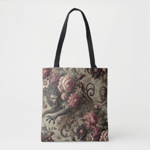 Bolsa Tote Château des Loups - Lobisomem Barroco Gótico Flora