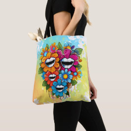 Bolsa Tote Chatty Blossoms Taza