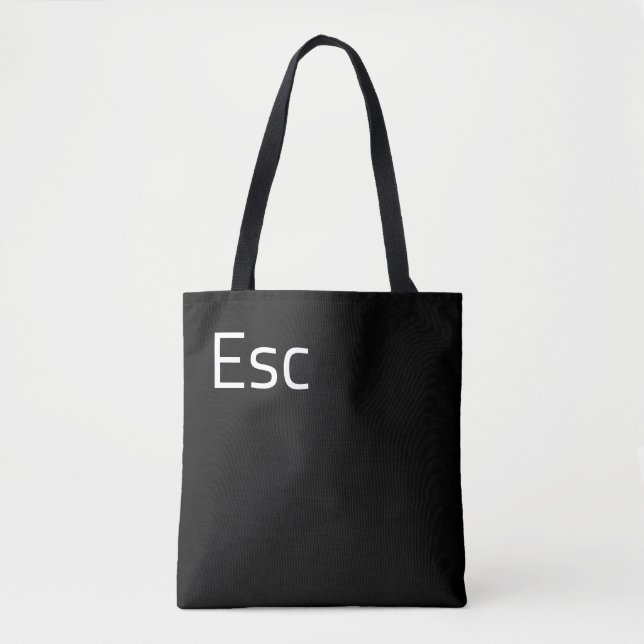 Bolsa Tote Chave do Computador Esc (Escape) (Frente)