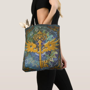 Bolsa Tote Chave Winged Steampunk