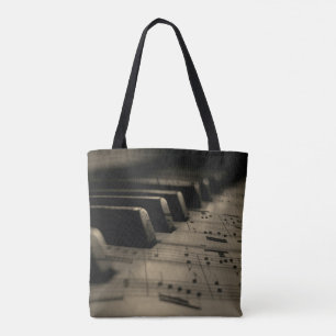 Bolsa Tote Chaves Anticas para Piano de Música