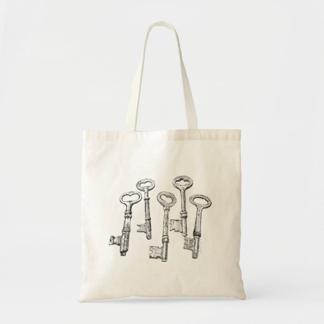 Bolsa Tote Chaves de Esqueleto (Frente)