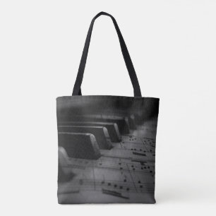 Bolsa Tote Chaves de Piano de Música