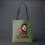 Bolsa Tote Che Guevara Citação Revolucionária Juntos Se Puede<br><div class="desc">O líder revolucionário Che Guevara cita Juntos Se Puede, juntos podemos. Símbolo global de libertação dos marxistas dizendo com silhueta face foto e charuto. > Ideia Legal para a revolução militar comunista da guerrilha rebeldia ou estudante cubano no exterior como voluntário. > Personalizável: Adicione seu próprio nome personalizado ou texto....</div>