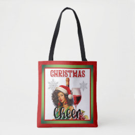 Bolsa Tote Cheer Feliz Natal Retrô