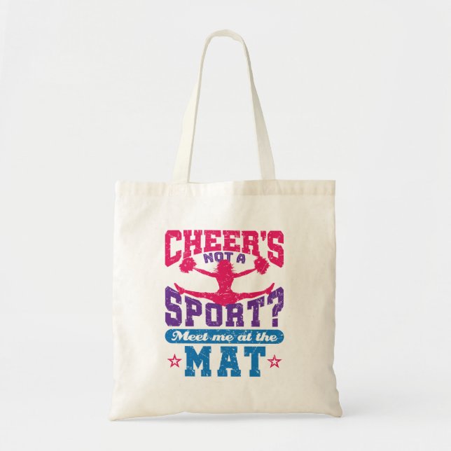 Bolsa Tote Cheer não é um Cheerleader de animação engraçado n (Frente)