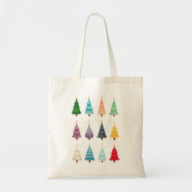 Bolsa Tote Cheerful Hues of Holiday Magic (Frente)