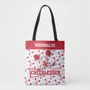 Bolsa Tote Cheerleader Vermelho Escuro