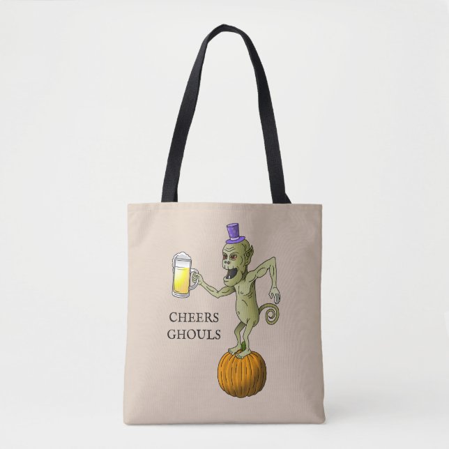 Bolsa Tote Cheers Ghouls Halloween Trick ou Treat (Frente)