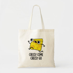 Bolsa Tote Cheesy Venha Cheesy Vá Engraçado Comida Pun
