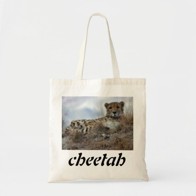 Bolsa Tote cheeta preguiçoso, chita (Frente)