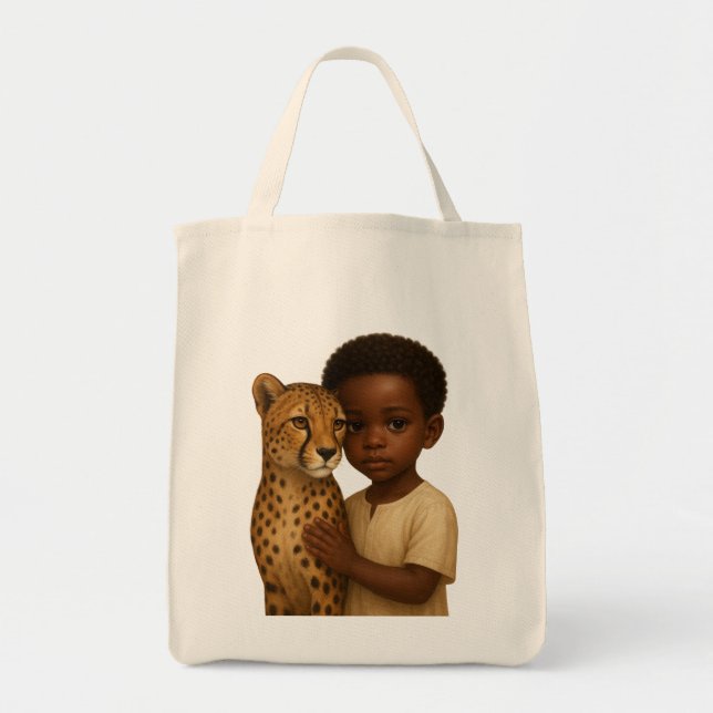 Bolsa Tote Cheetah & Boy: Bond of the wild and innocent (Frente)