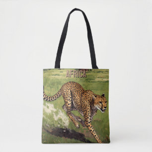 Bolsa Tote Cheetah Cênico Retro África