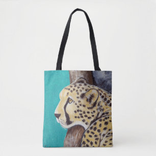 Bolsa Tote Cheetah Painting