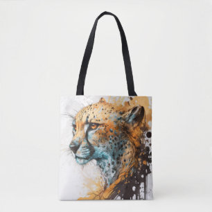 Bolsa Tote Cheetah Retrait Animal Pintando Vida Selvagem ao a