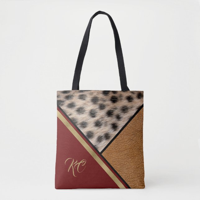 Bolsa Tote Cheetah Spots Colorido (Frente)