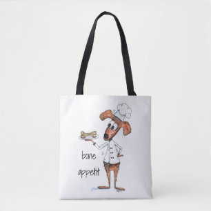 Bolsa Tote Chef de Cachorro Branco