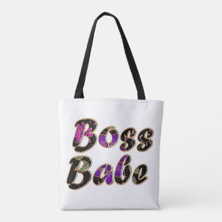 Bolsa Tote Chefe Babe em Black Floral