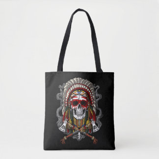 Bolsa Tote Chefe de Headdress Indígena Nativo Americano