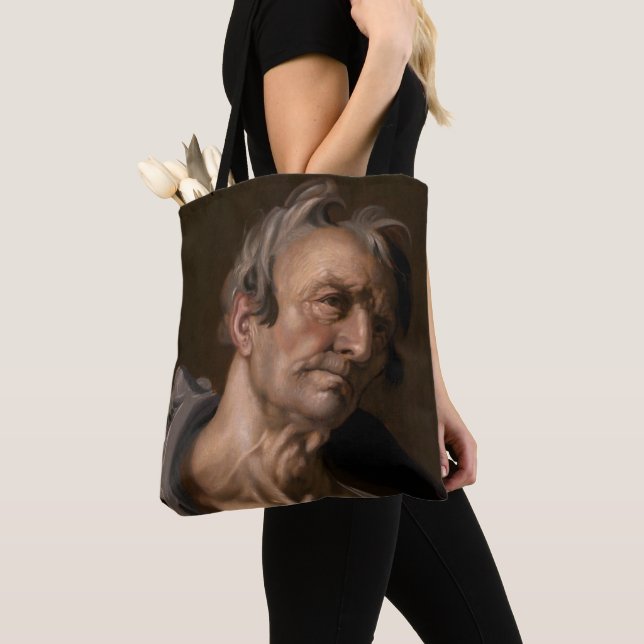 Bolsa Tote Chefe de um Velho de Abraham Bloemaert (Close Up)