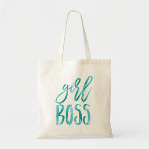 Bolsa Tote Chefe Garota   Aqua Watercolor