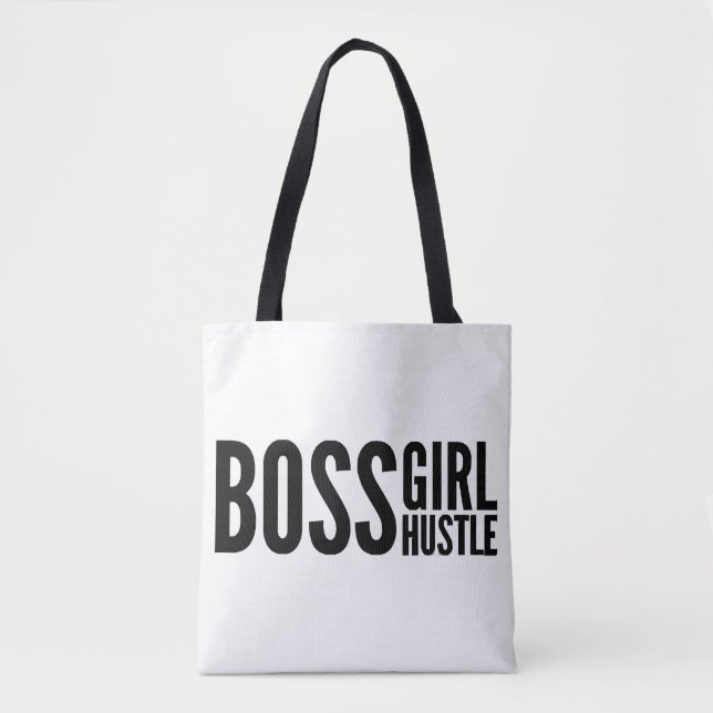 Bolsa Tote Chefe Hustle, chefe, moça de capacitação, g (Frente)