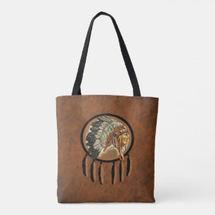 Bolsa Tote Chefe indiano do nativo americano
