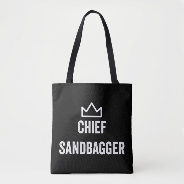 Bolsa Tote Chefe Sandbagger Golf Meme Bjj Chess Sandbag (Frente)
