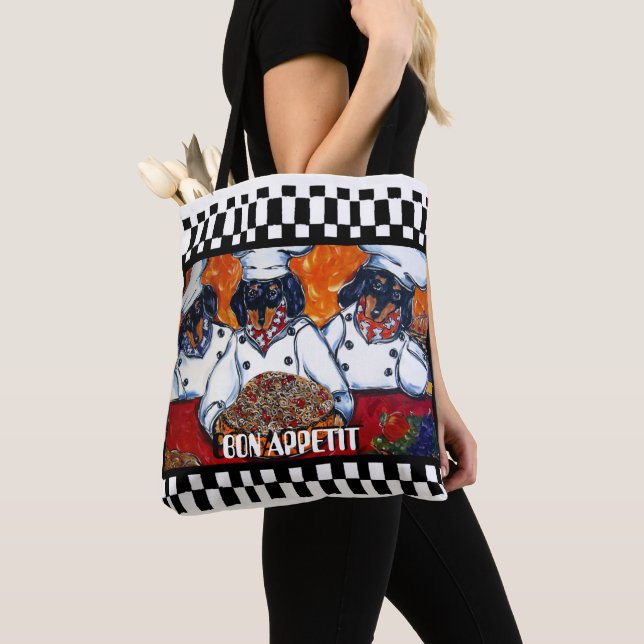 Bolsa Tote Chefes Dachshund (Close Up)