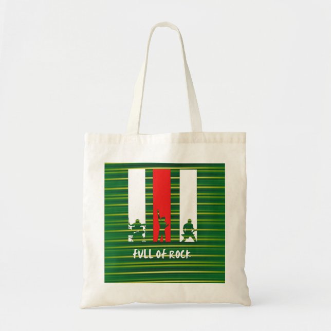 Bolsa Tote cheio de rocha (Frente)