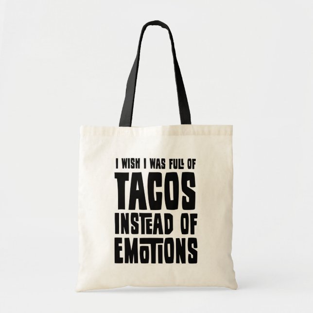 Bolsa Tote Cheio dos Tacos (Frente)