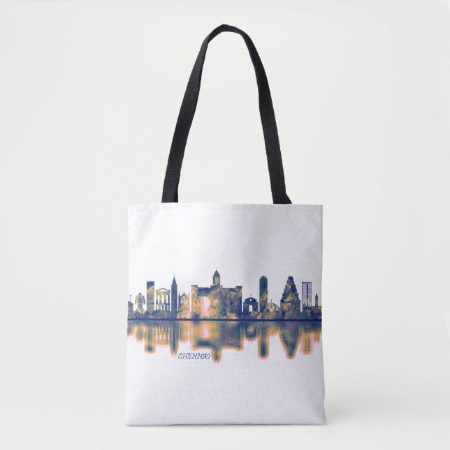 Bolsa Tote Chennai Skyline (Frente)
