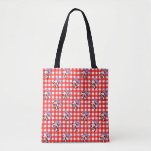 Bolsa Tote Cheque de Gingham Vermelho